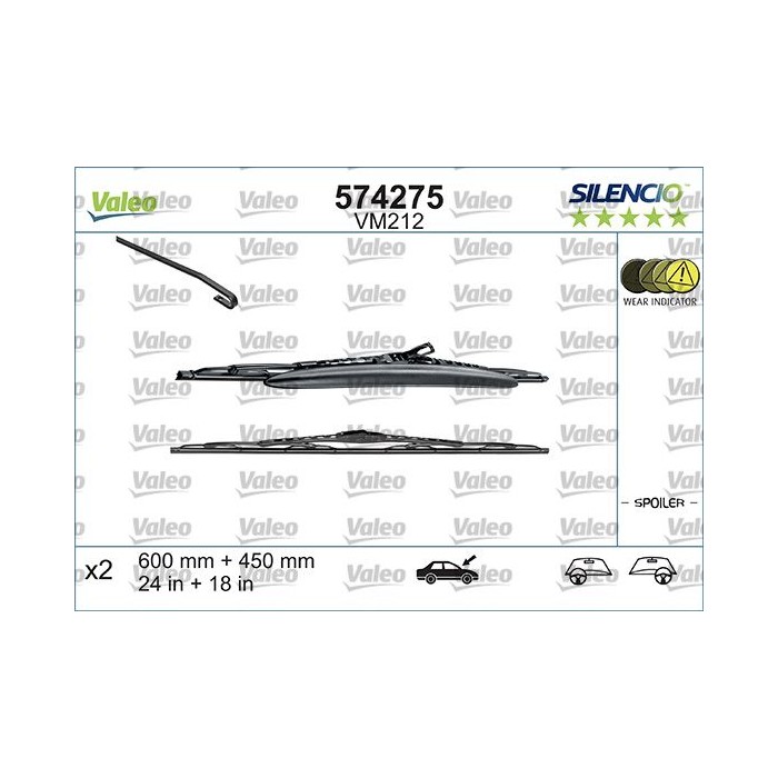VALEO SILENCIO CONVENTIONAL SET Wischblatt 574275