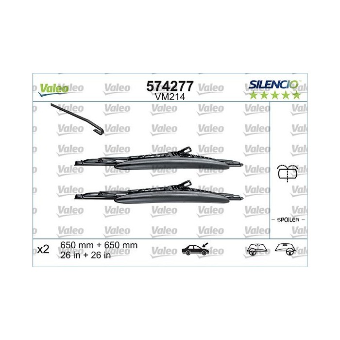 VALEO SILENCIO CONVENTIONAL SET Wischblatt 574277