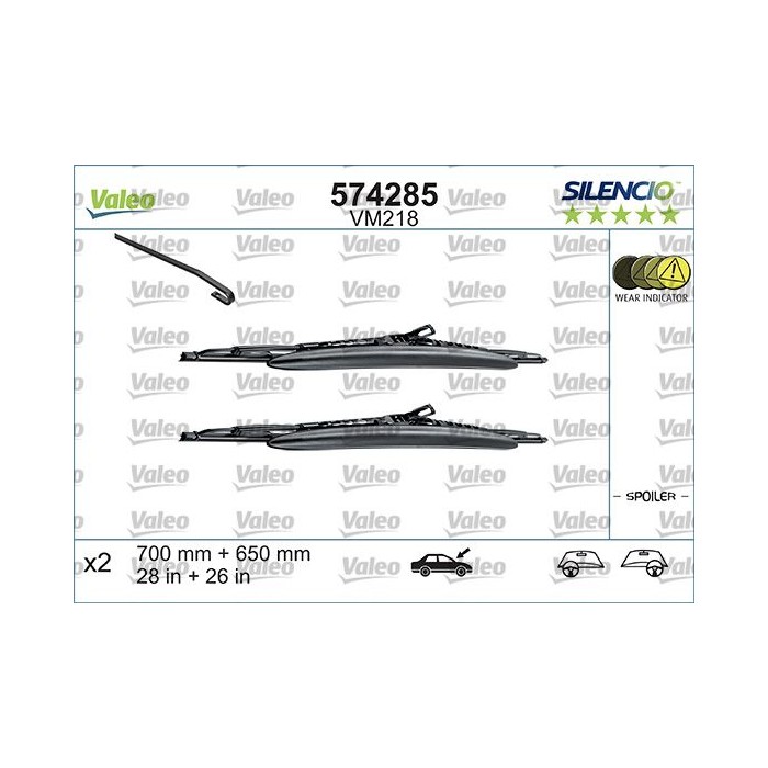 VALEO SILENCIO CONVENTIONAL SET Wischblatt 574285