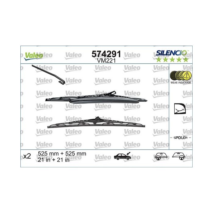VALEO SILENCIO CONVENTIONAL SET Wischblatt 574291
