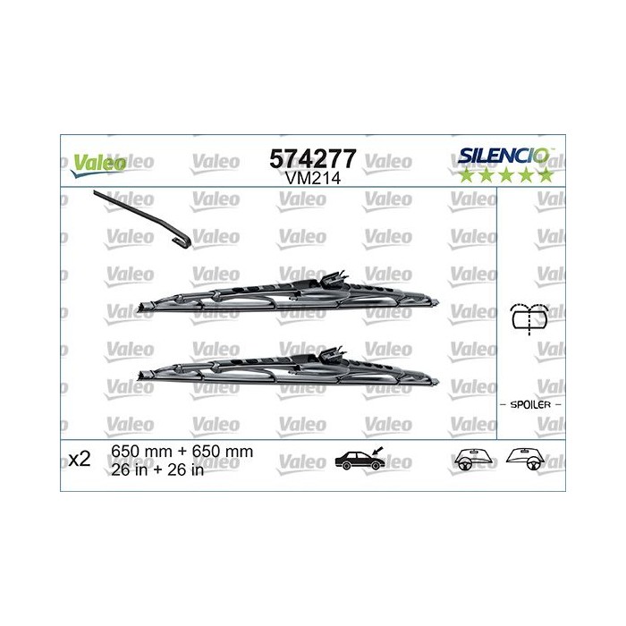 VALEO SILENCIO CONVENTIONAL SET Wischblatt 574292