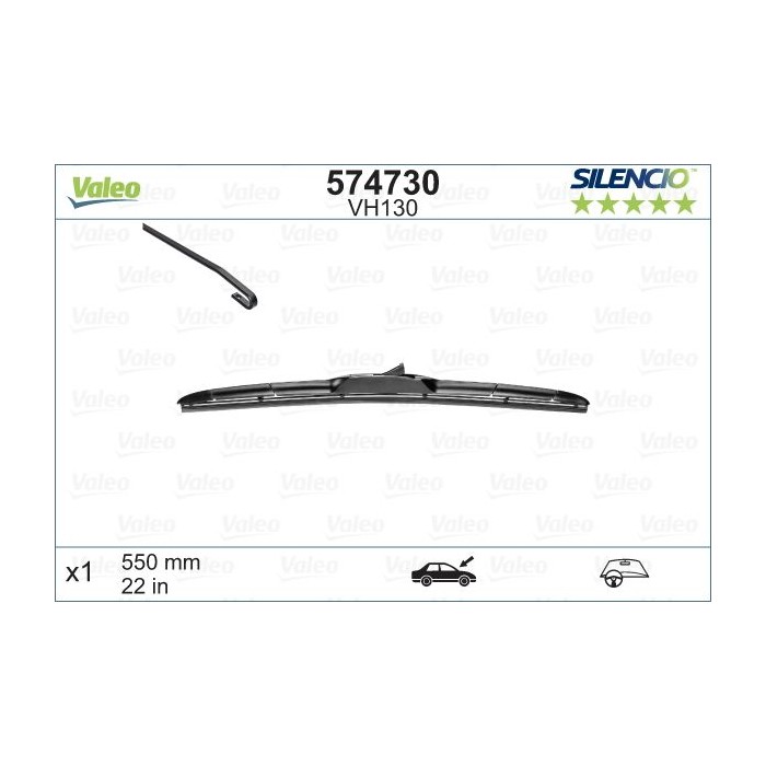VALEO SILENCIO HYBRID SINGLE Wischblatt 574730