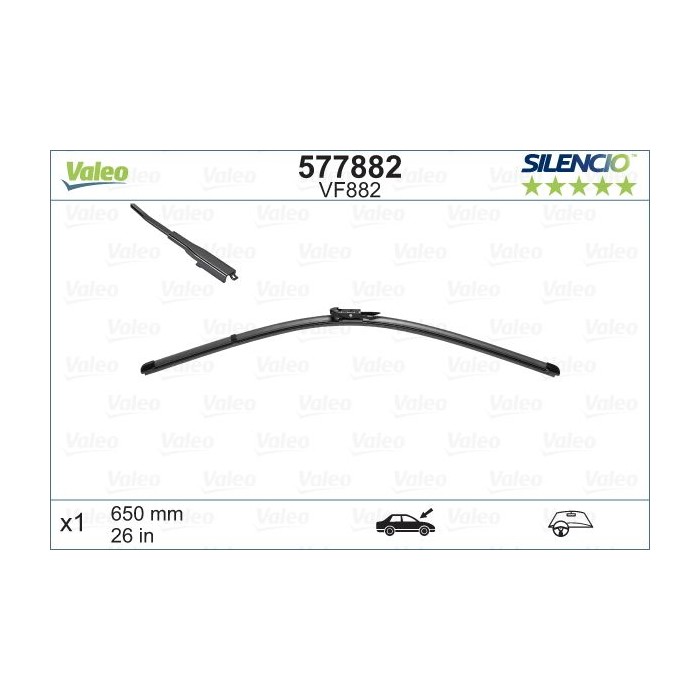 VALEO SILENCIO FLAT BLADE SINGLE Wischblatt 577882