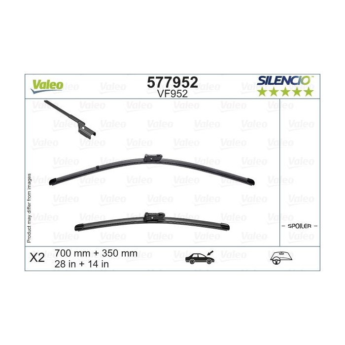 VALEO SILENCIO FLAT BLADE SET Wischblatt 577952