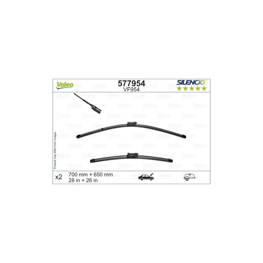 VALEO SILENCIO FLAT BLADE SET Wischblatt 577954