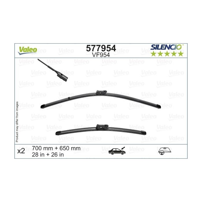 VALEO SILENCIO FLAT BLADE SET Wischblatt 577954