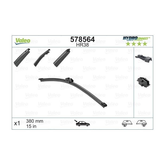VALEO HYDROCONNECT Wischblatt 578564