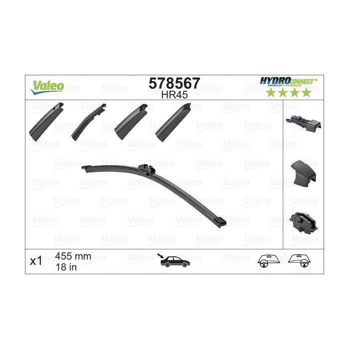 VALEO HYDROCONNECT Wischblatt 578567