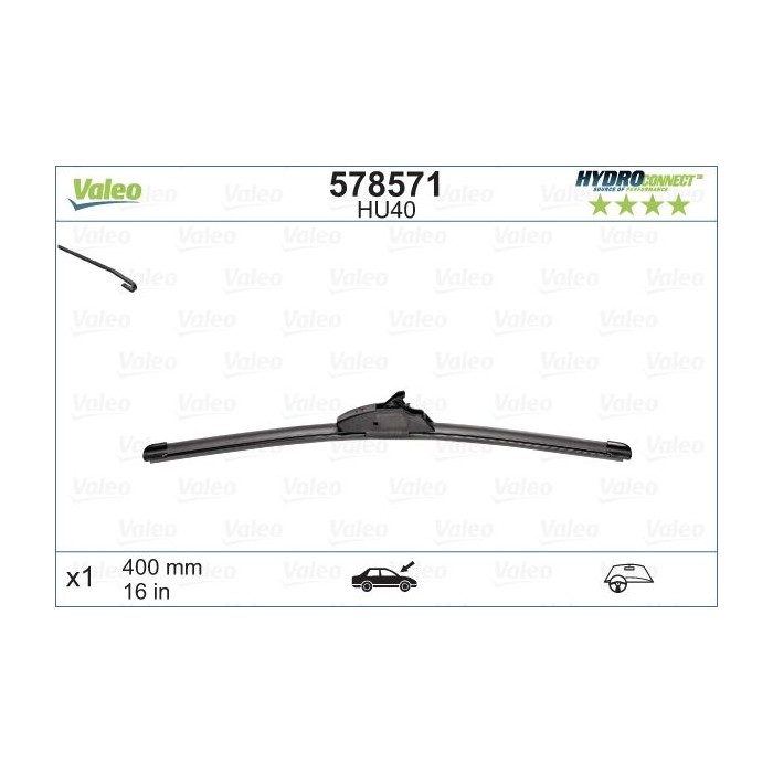 VALEO HYDROCONNECT Wischblatt 578571