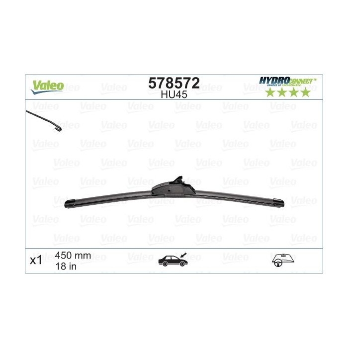 VALEO HYDROCONNECT Wischblatt 578572