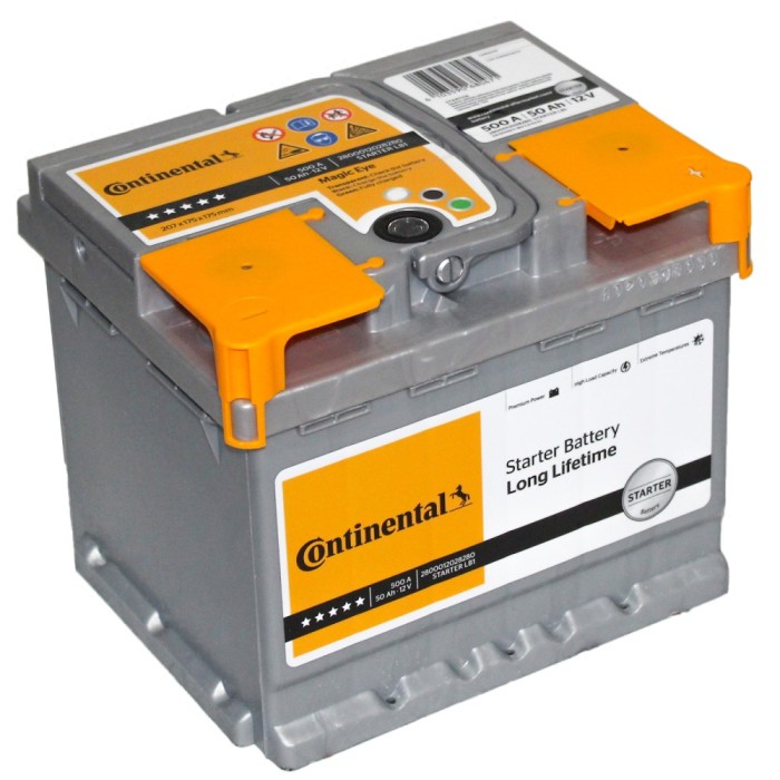 Starterbatterie Continental 50Ah 500A 12v  FIAMM 50 Ah BOSCH 44Ah