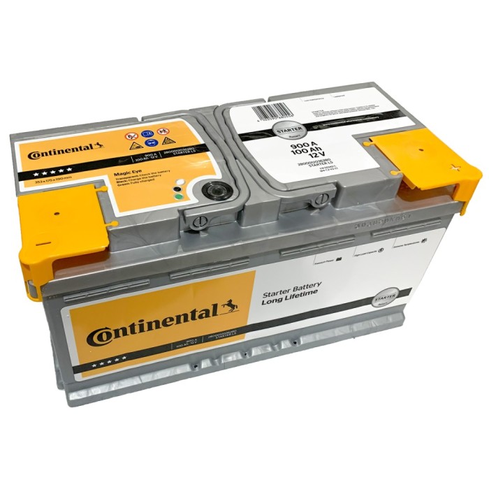 Starterbatterie Continental L5 100Ah 12v 900A pluspol rechts  Fiamm 100Ah