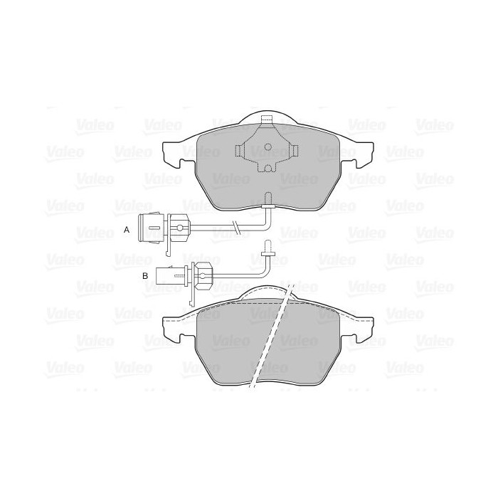 VALEO Bremsbelagsatz, Scheibenbremse 598489