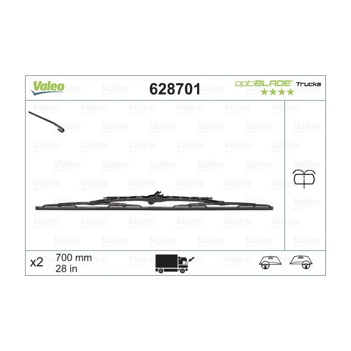 VALEO OPTIBLADE TRUCKS Wischblatt 628701