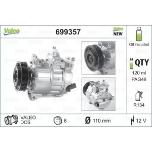 VALEO NEW ORIGINAL PART Kompressor, Klimaanlage 699357