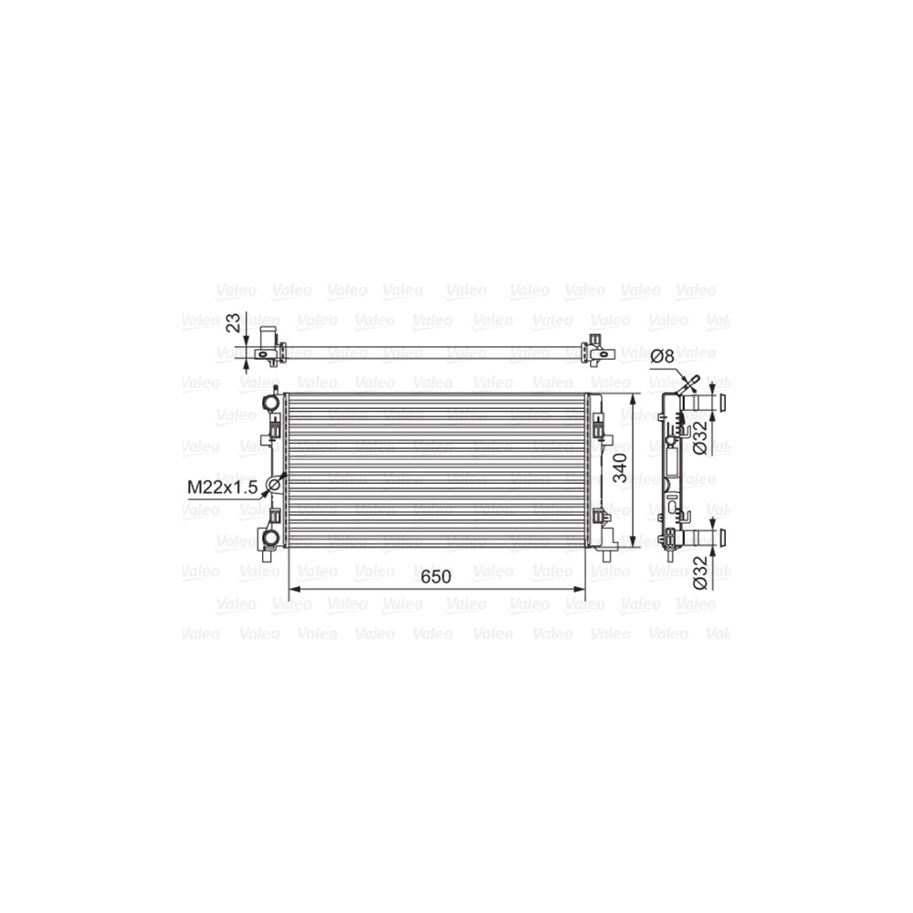 VALEO Kühler, Motorkühlung 701522
