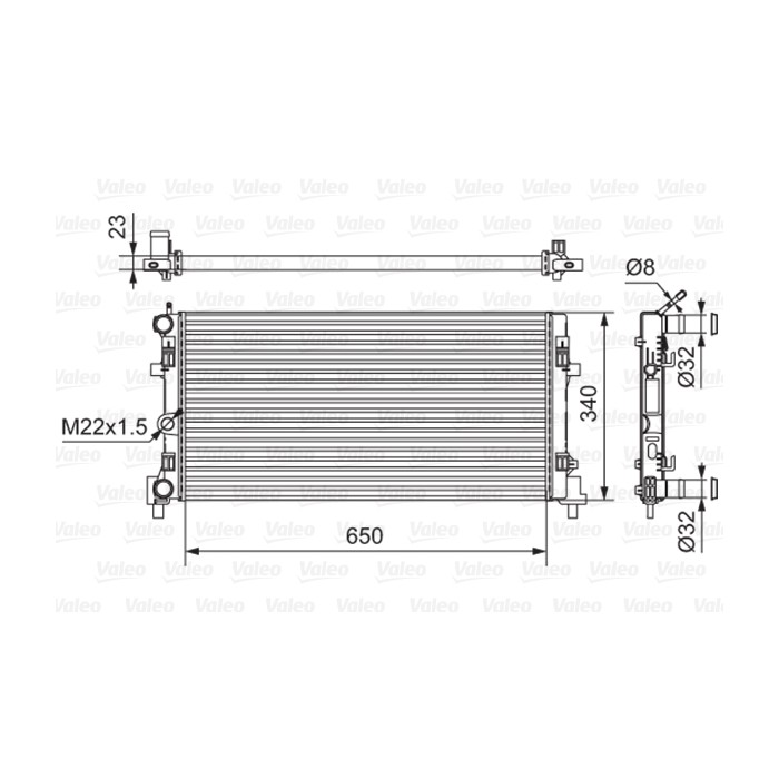 VALEO Kühler, Motorkühlung 701522