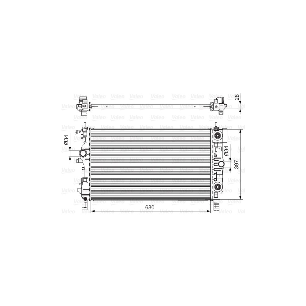 VALEO Kühler, Motorkühlung 701541