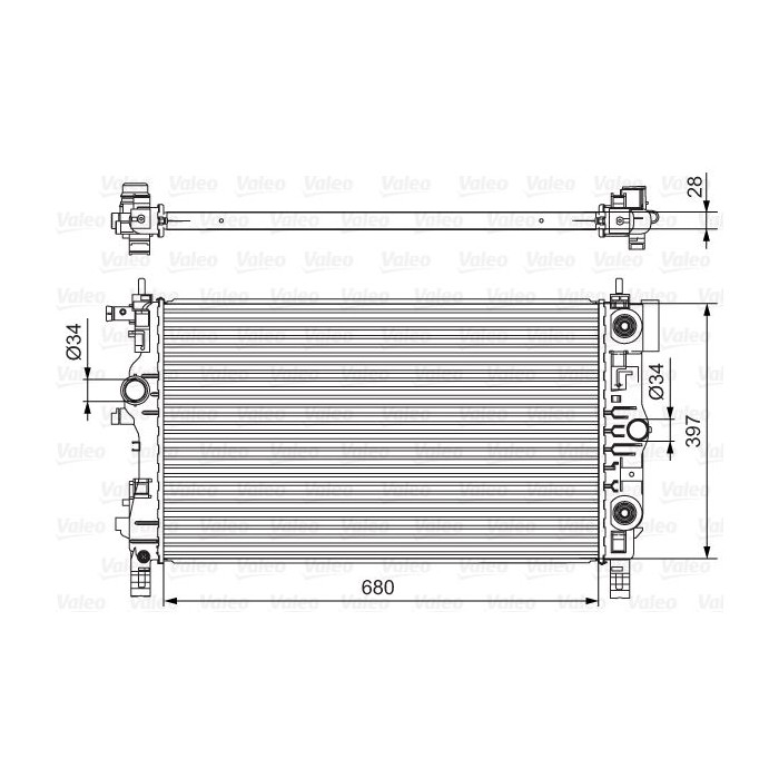VALEO Kühler, Motorkühlung 701541