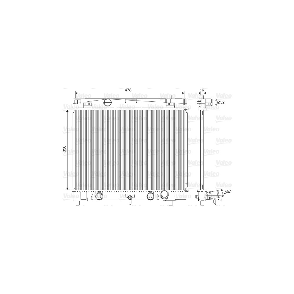 VALEO Kühler, Motorkühlung 701568