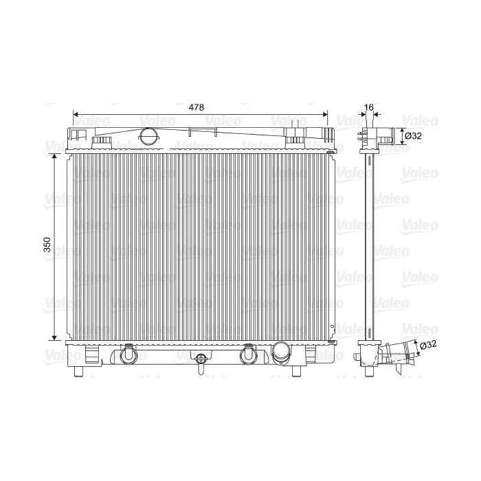 VALEO Kühler, Motorkühlung 701568