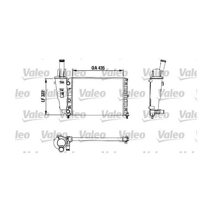 VALEO Kühler, Motorkühlung 730976