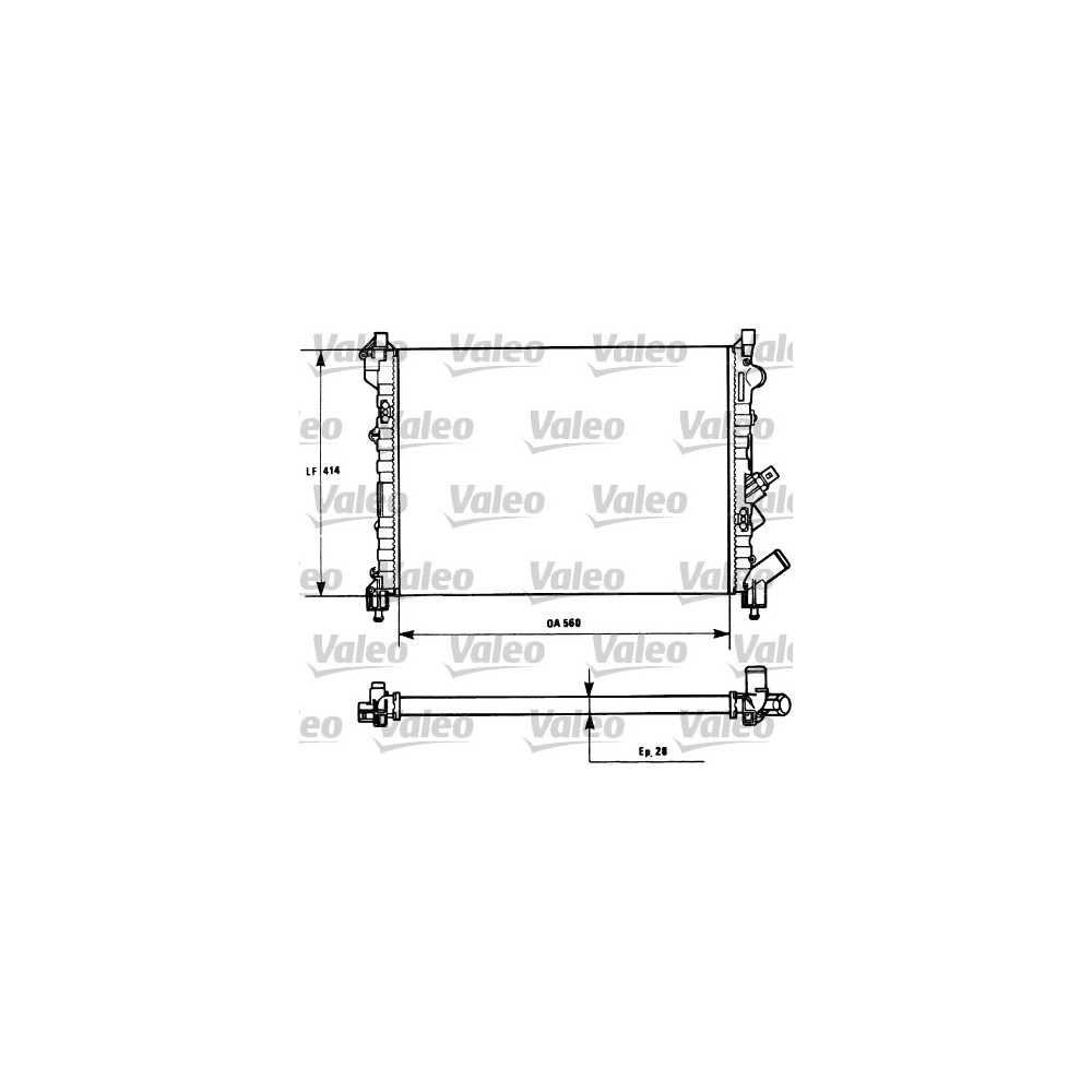 VALEO Kühler, Motorkühlung 731128