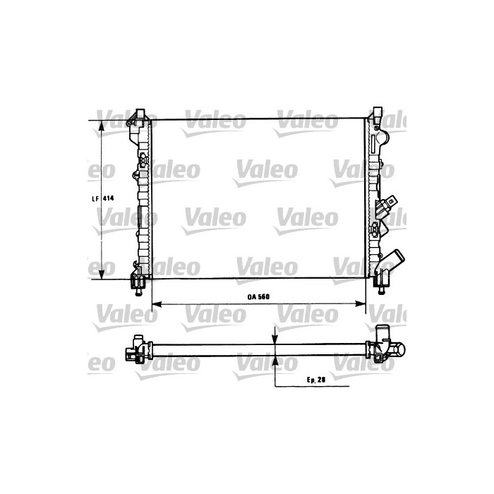 VALEO Kühler, Motorkühlung 731128