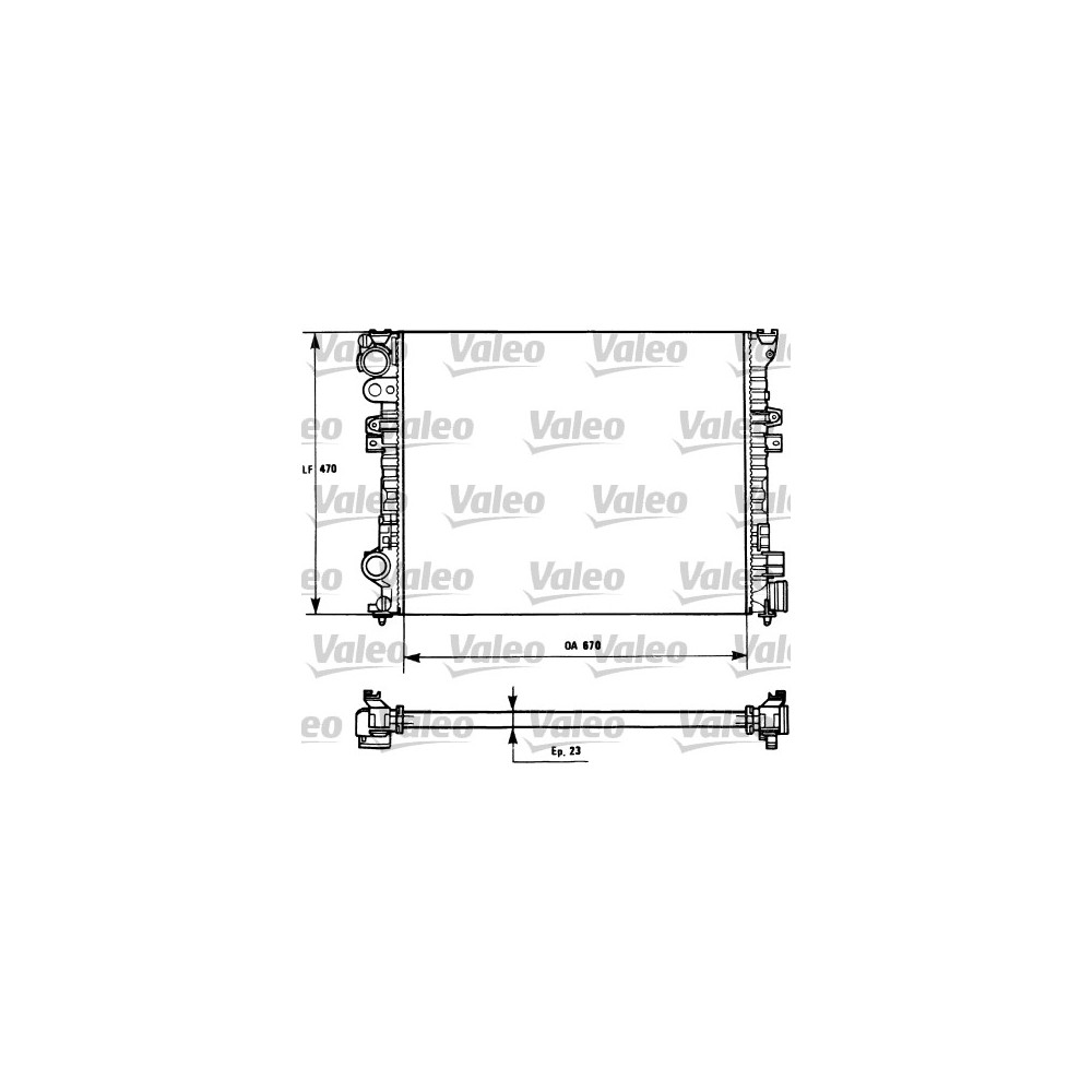 VALEO Kühler, Motorkühlung 731166