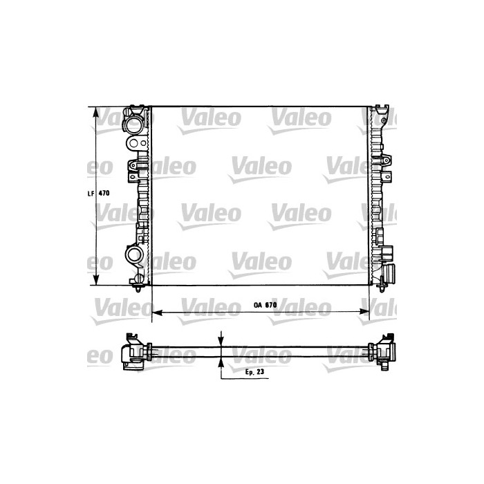 VALEO Kühler, Motorkühlung 731166