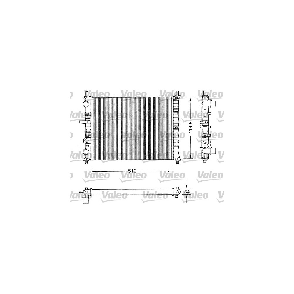 VALEO Kühler, Motorkühlung 731303