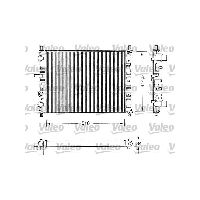 VALEO Kühler, Motorkühlung 731303