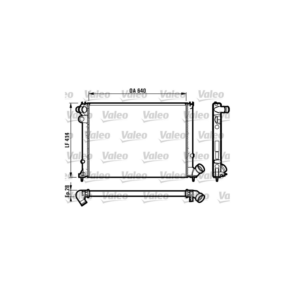 VALEO Kühler, Motorkühlung 731381