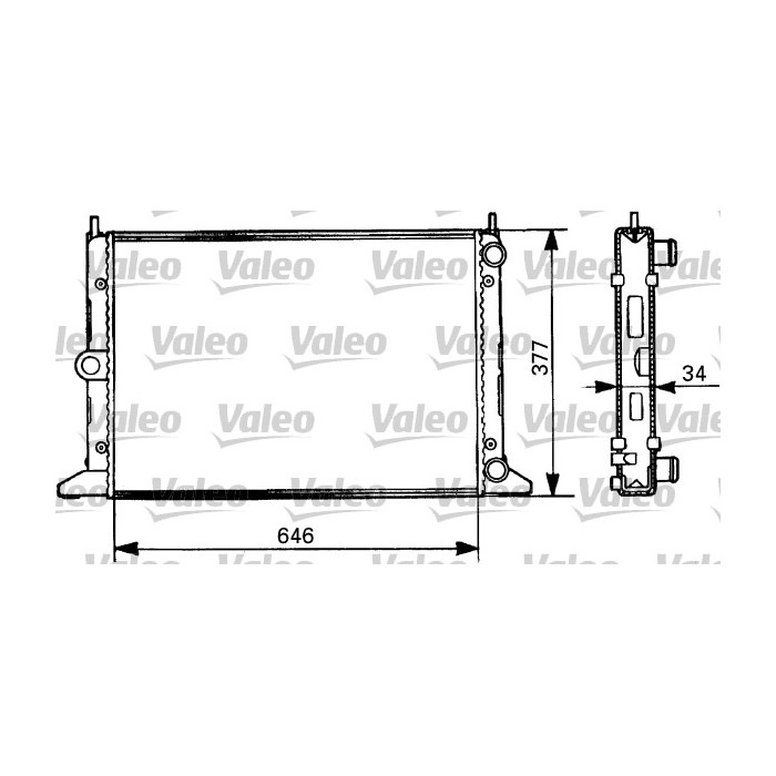 VALEO Kühler, Motorkühlung 731386