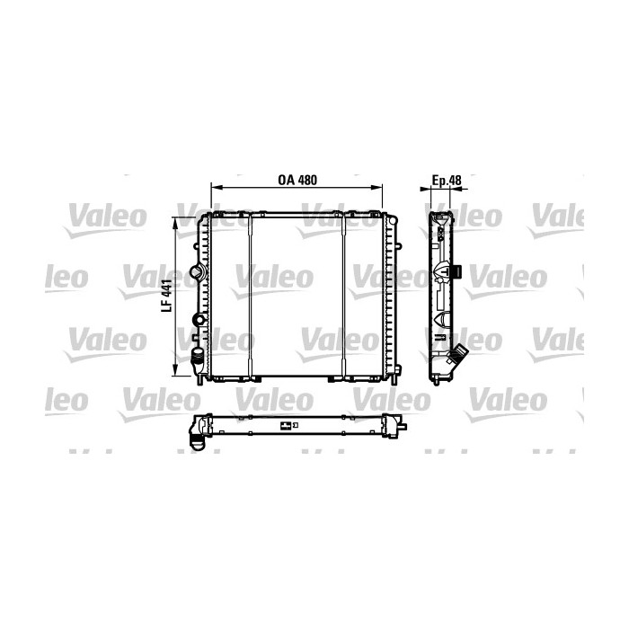 VALEO Kühler, Motorkühlung 732072