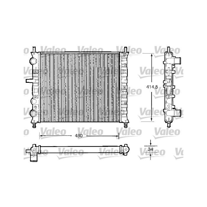 VALEO Kühler, Motorkühlung 732503