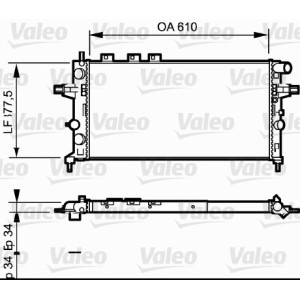 VALEO Kühler, Motorkühlung 732550
