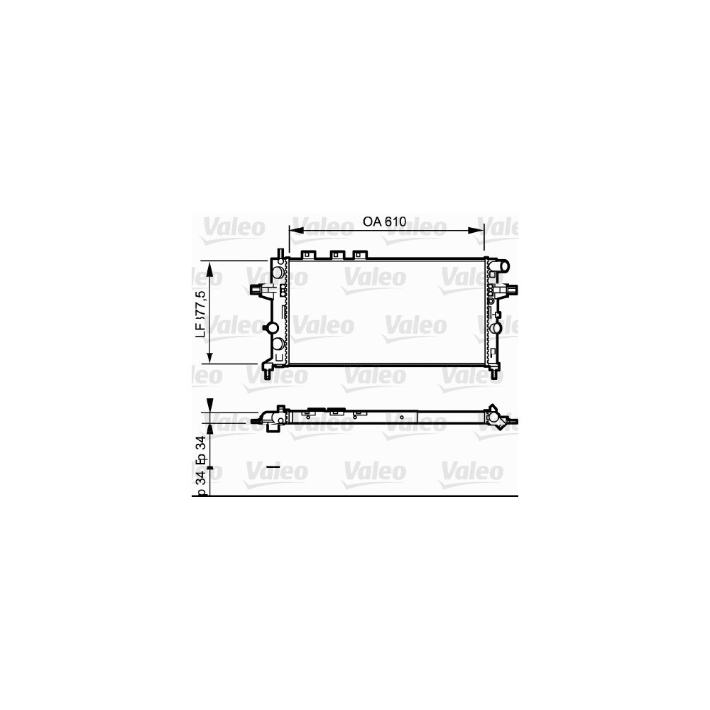 VALEO Kühler, Motorkühlung 732550