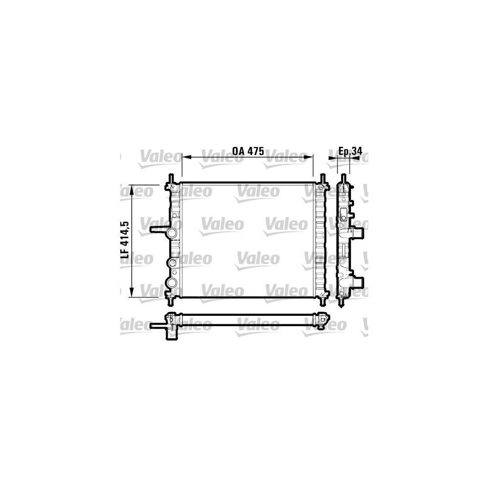 VALEO Kühler, Motorkühlung 732557