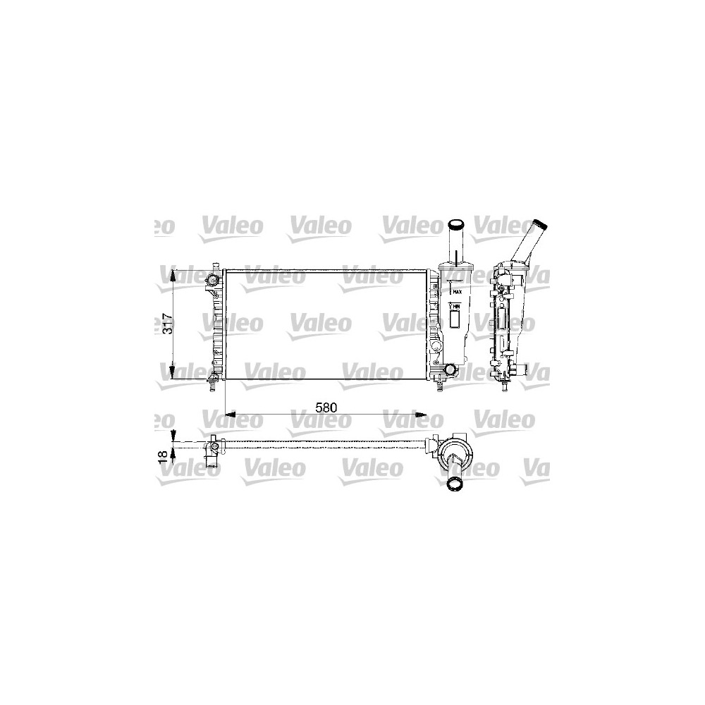 VALEO Kühler, Motorkühlung 732578