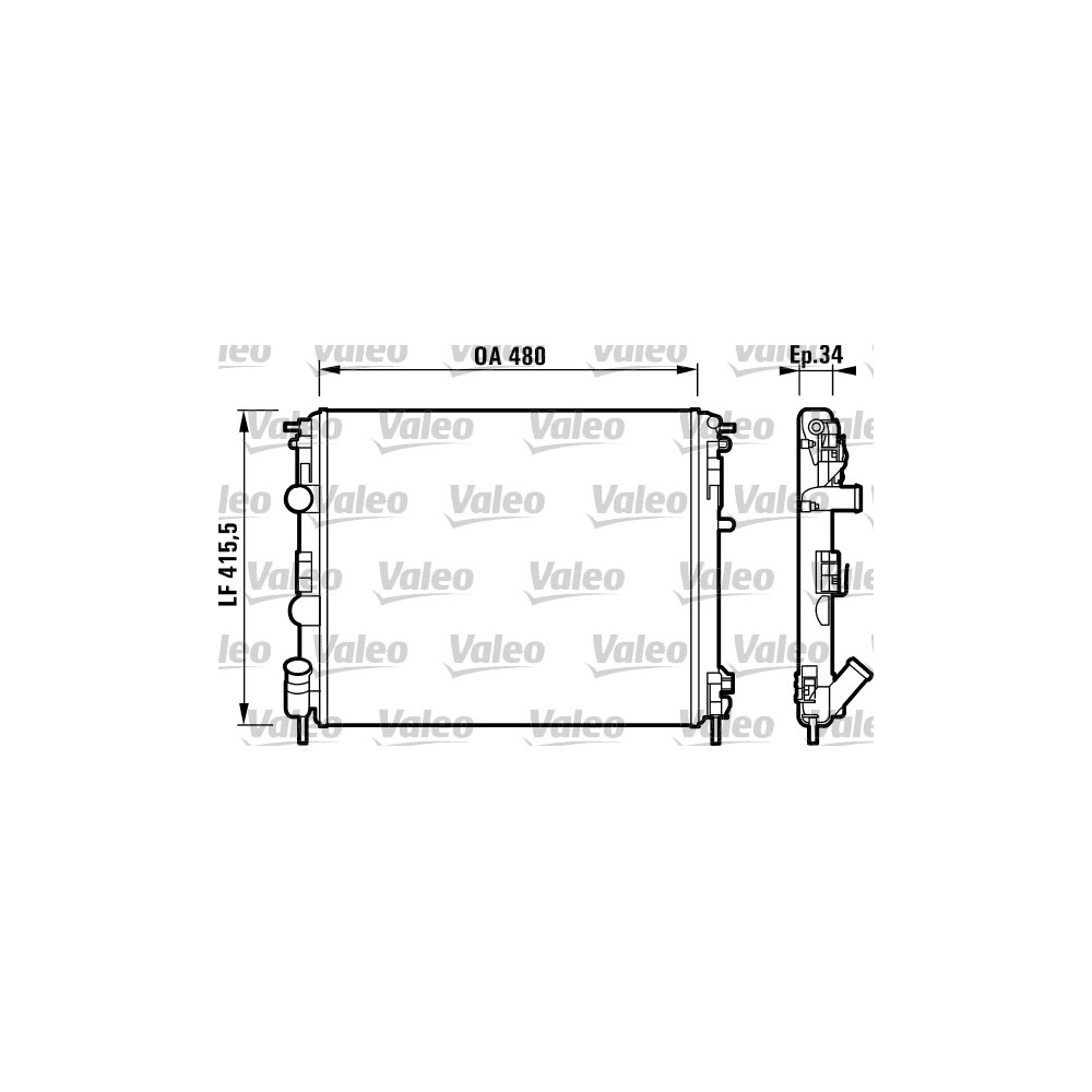 VALEO Kühler, Motorkühlung 732721
