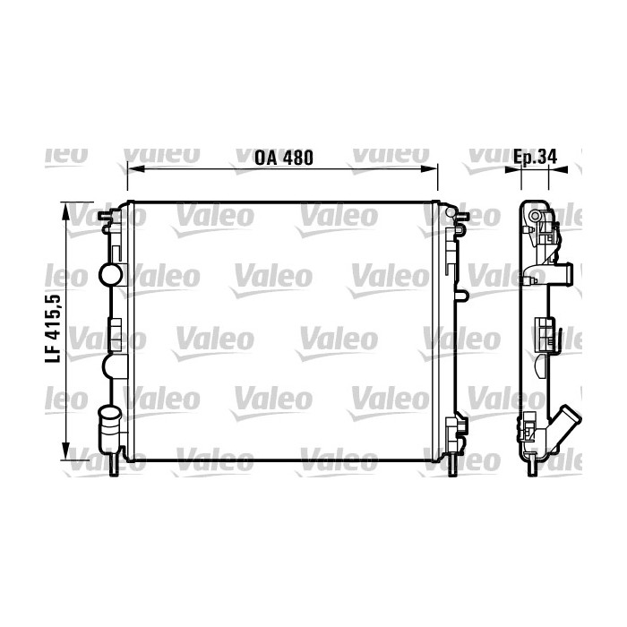 VALEO Kühler, Motorkühlung 732721