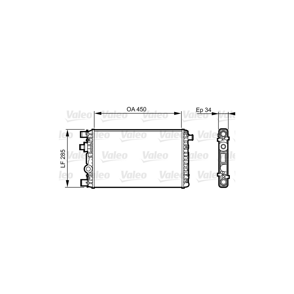 VALEO Kühler, Motorkühlung 732789