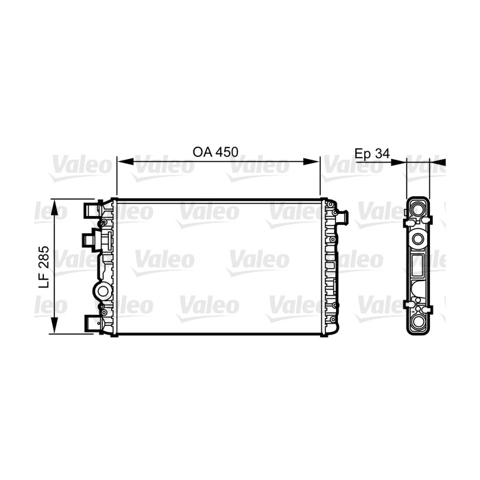 VALEO Kühler, Motorkühlung 732789