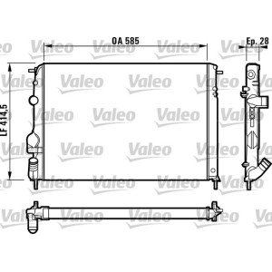 VALEO Kühler, Motorkühlung 732866