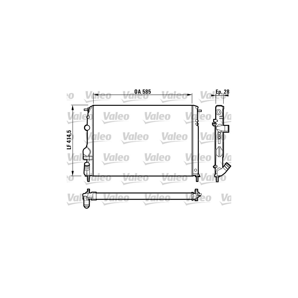 VALEO Kühler, Motorkühlung 732866