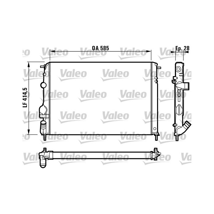VALEO Kühler, Motorkühlung 732866