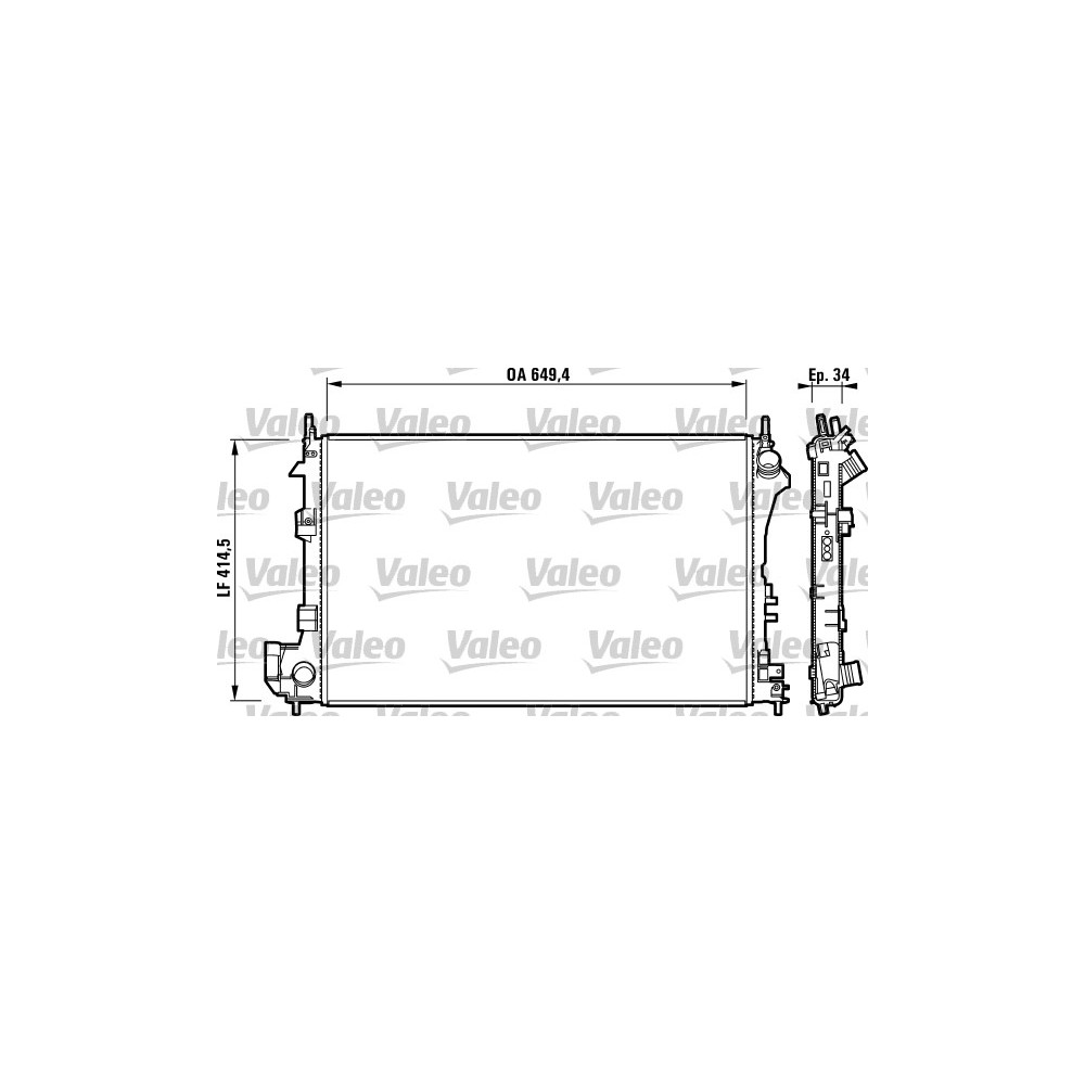 VALEO Kühler, Motorkühlung 732877
