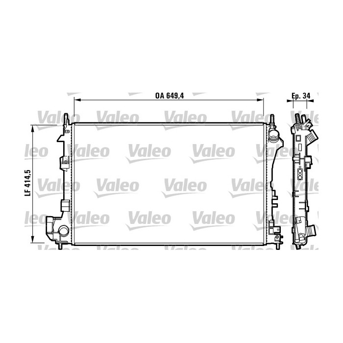 VALEO Kühler, Motorkühlung 732877