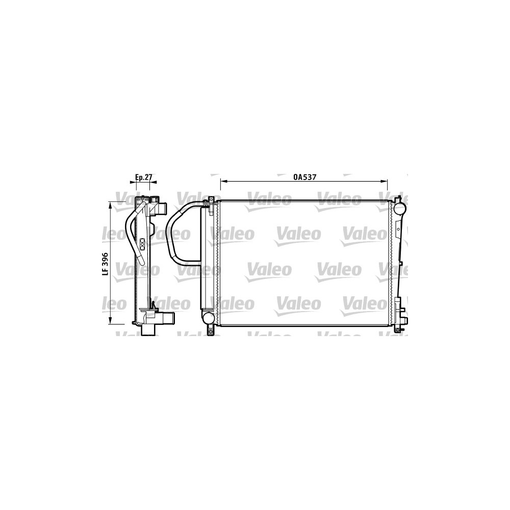 VALEO Kühler, Motorkühlung 732883